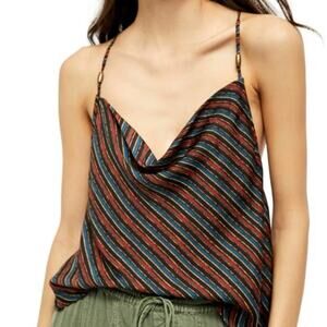 Free People Stevie Cowl Neck Tank Size Medium